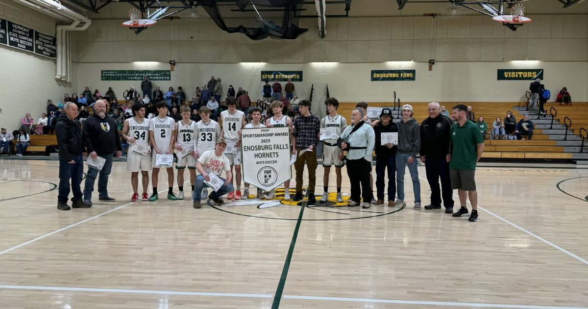 VSOA awards Enosburg boys’ soccer team for sportsmanship | Sports VSOA awards Enosburg boys’ soccer team for sportsmanship | Sports
