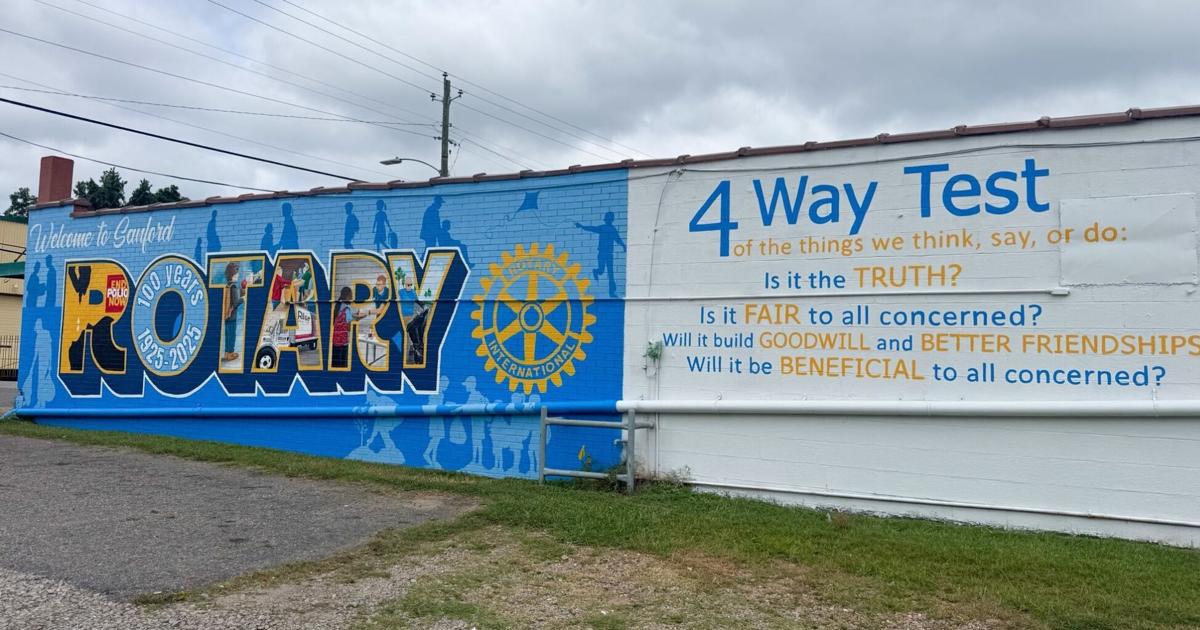 Rotary Project Dedication Sign Rotary mural dedication set for Monday | Archives | sanfordherald.com