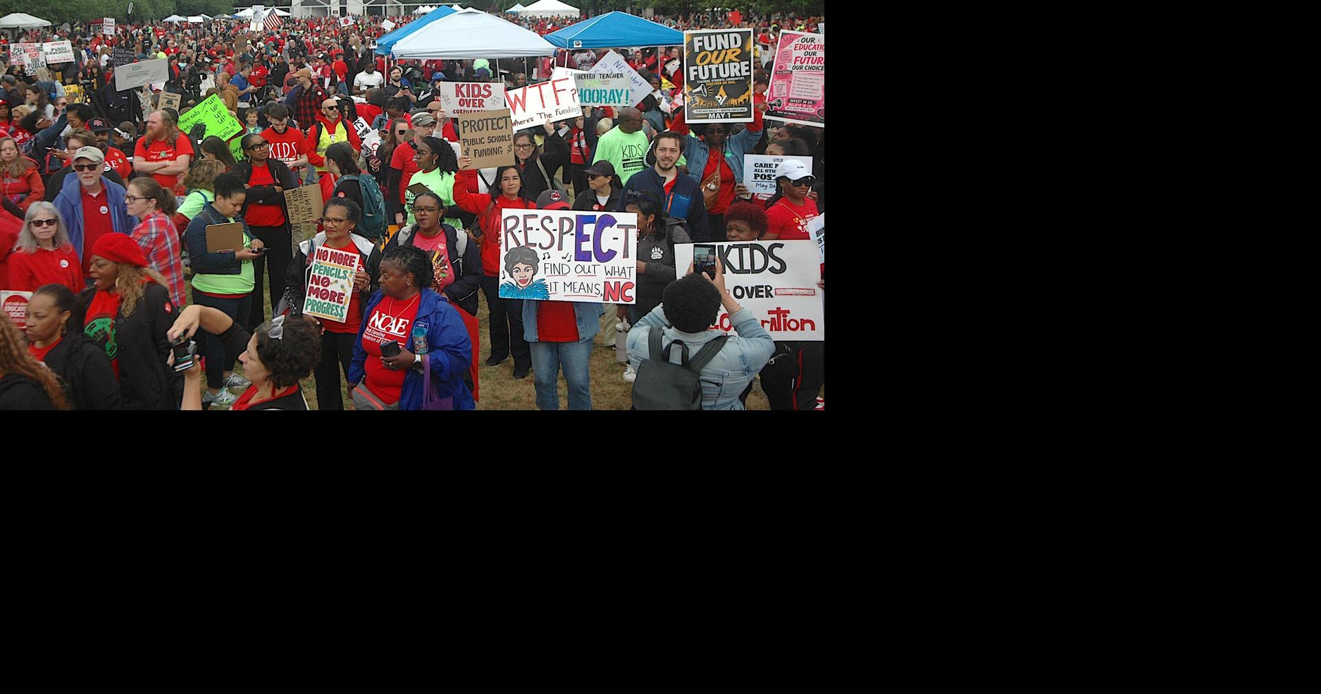 Teachers rally in Raleigh for more education funding