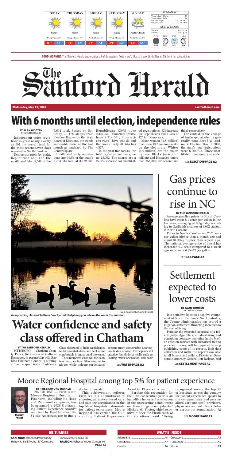 Page A1 | e-Edition | sanfordherald.com
