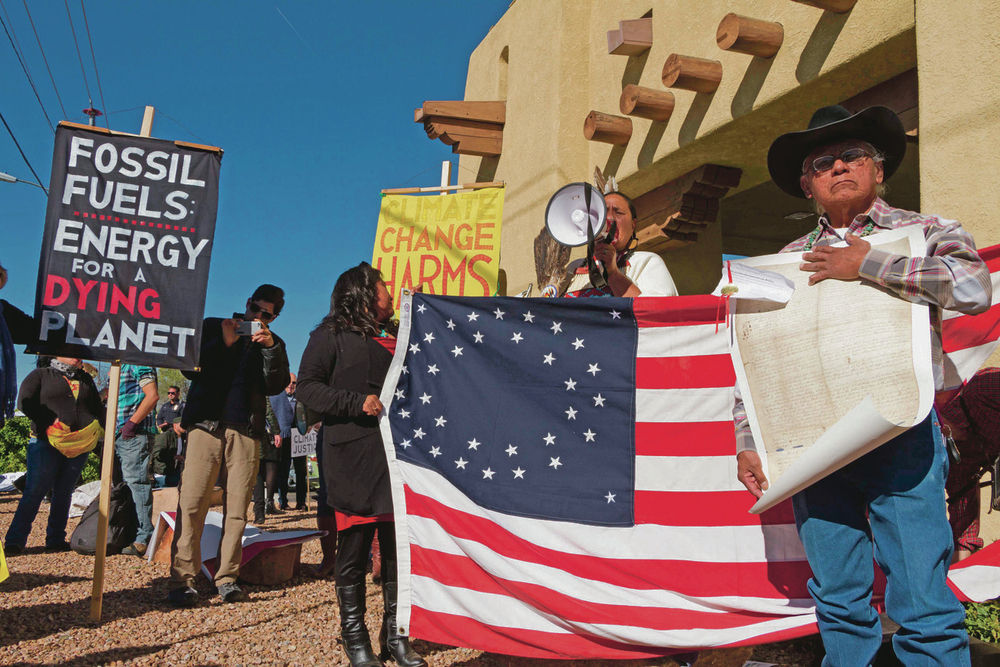 Hundreds protest BLM drilling lease auction in Santa Fe Local News