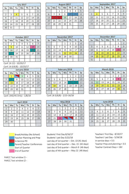 2017 18 School year Calendar For Santa Fe Public Schools 2017 18 School year Calendar For Santa Fe Public Schools