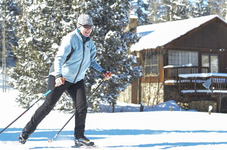 'Like rollerblading with poles' Skate skiing offers winter enthusiasts