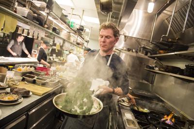 Bobby Flay New Mexico Cuisine Is Having A Moment El Mitote File Bobby Flay Works The Line At Gato His New Restaurant Rated No 9 On York Times Year End List Of City S Best Restaurants
