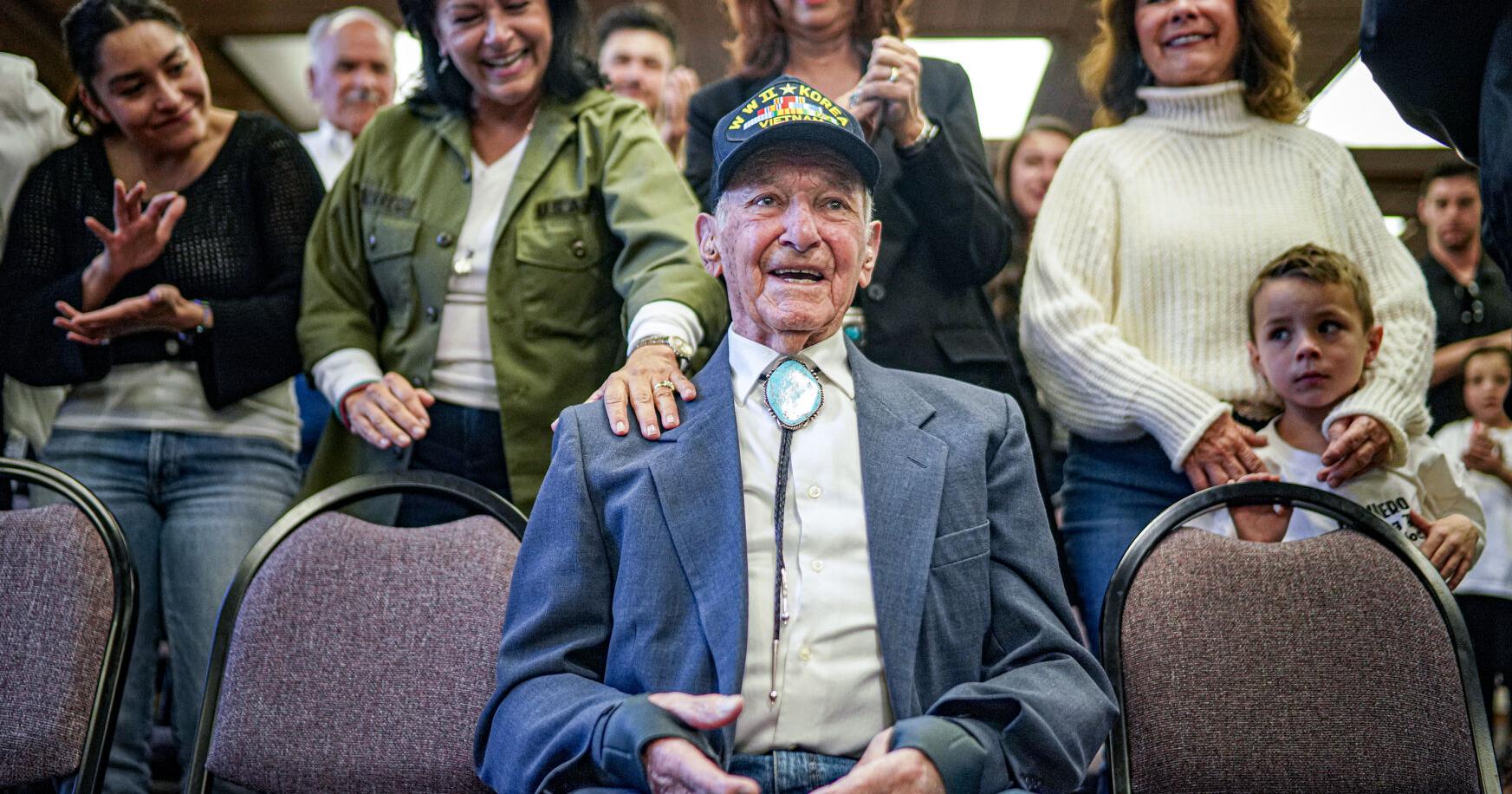City honors 99-year-old military veteran, who says others deserved the accolades more - Vimarsana News