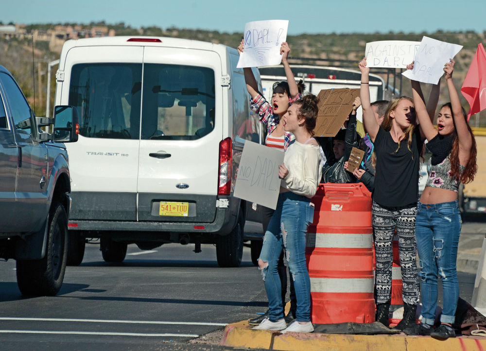 Hundreds in Santa Fe march against Dakota Access pipeline Local News