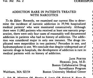 Painful words: How a 1980 letter fueled the opioid epidemic