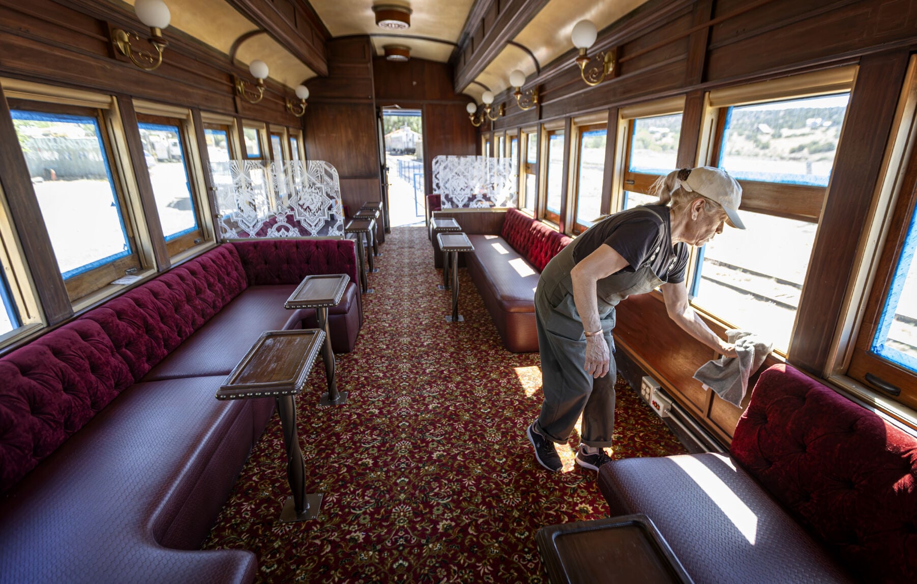 Refurbished passenger train ready for service