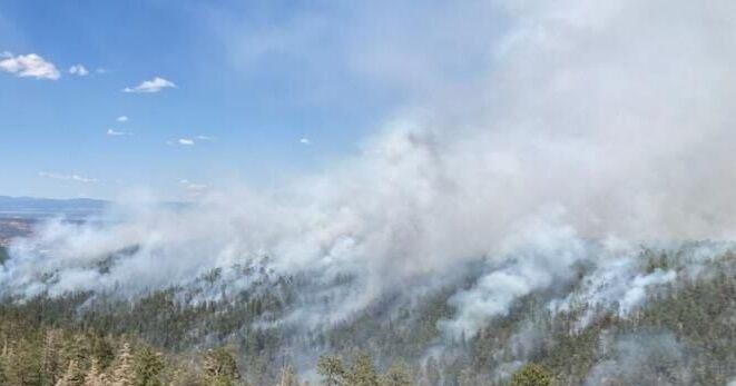 Wildfire starts in Santa Fe National Forest near Cuba