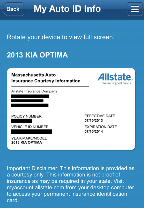 Fake allstate insurance card Idea