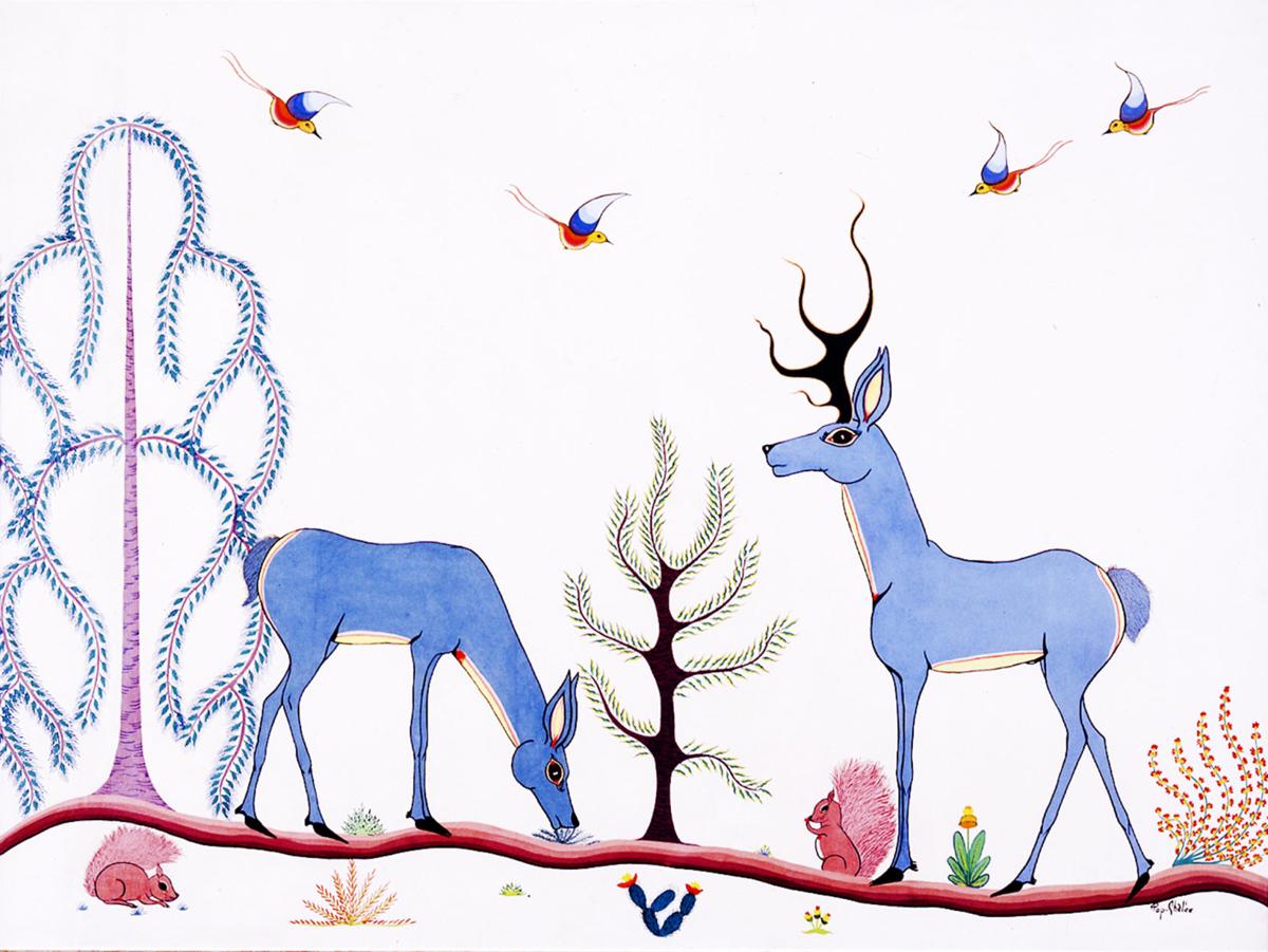 The Enchanted Forests Of Blue Flower Artist Pop Chalee Art