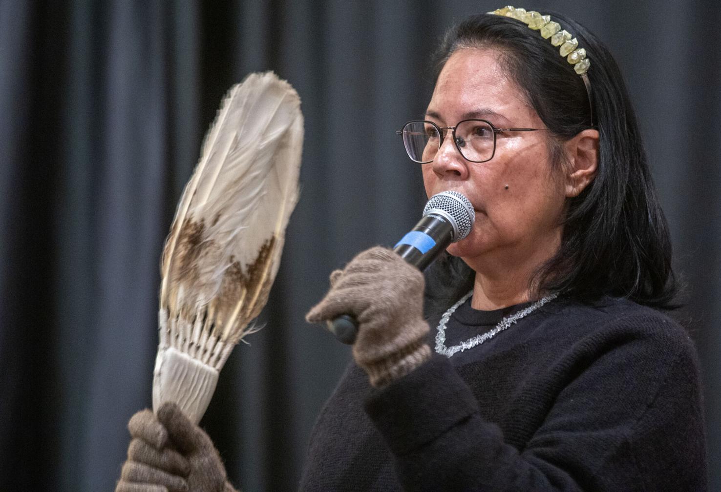 Haaland decries boarding school legacy on #39 Road to Healing #39 tour