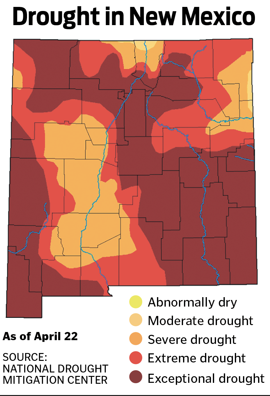 Severe drought conditions continue throughout New Mexico Local News