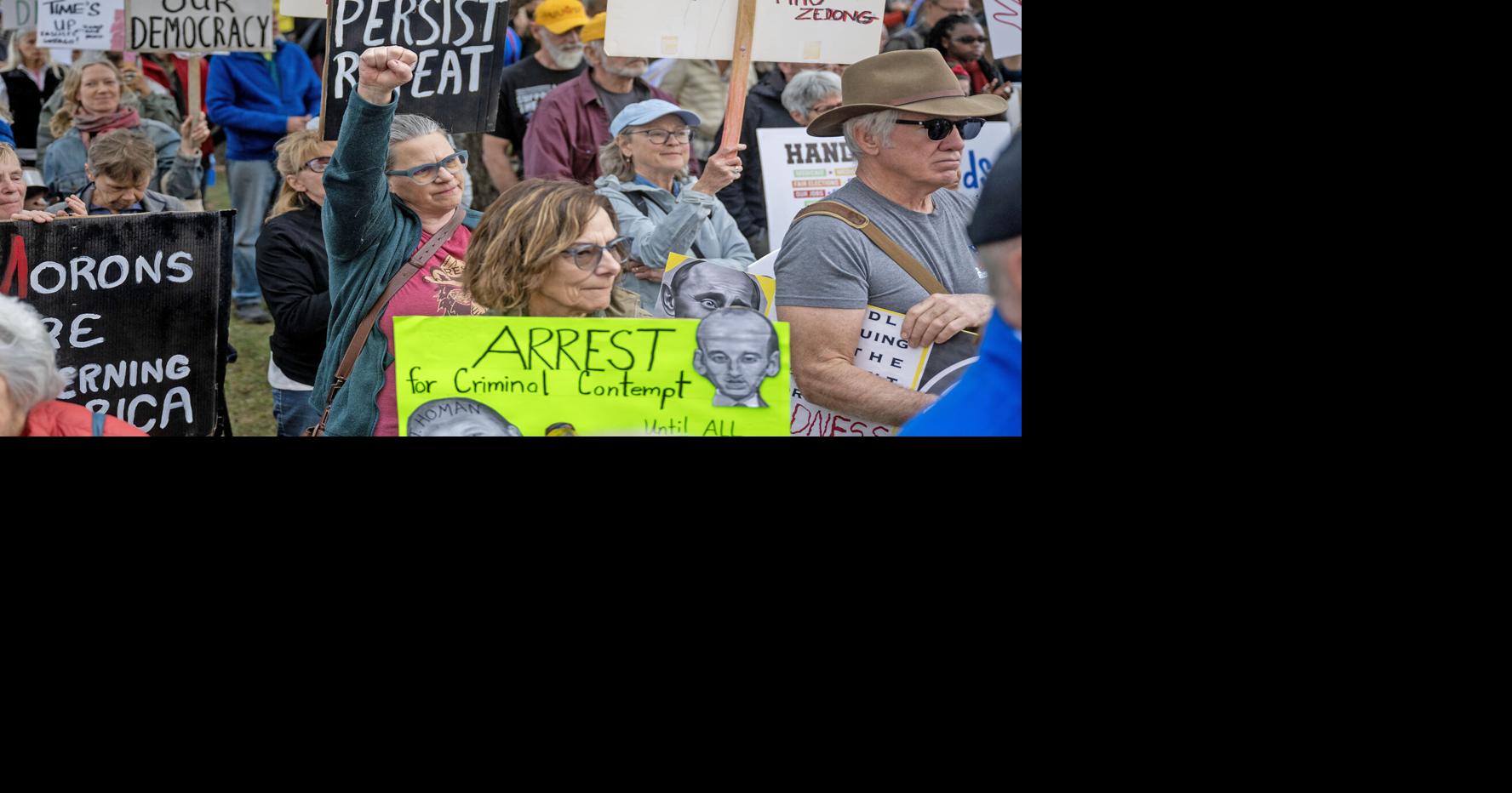 May Day protest at state Capitol draws hundreds protesting Trump policies