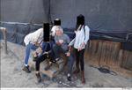 Epstein surrounded by girls - Ford's ranch