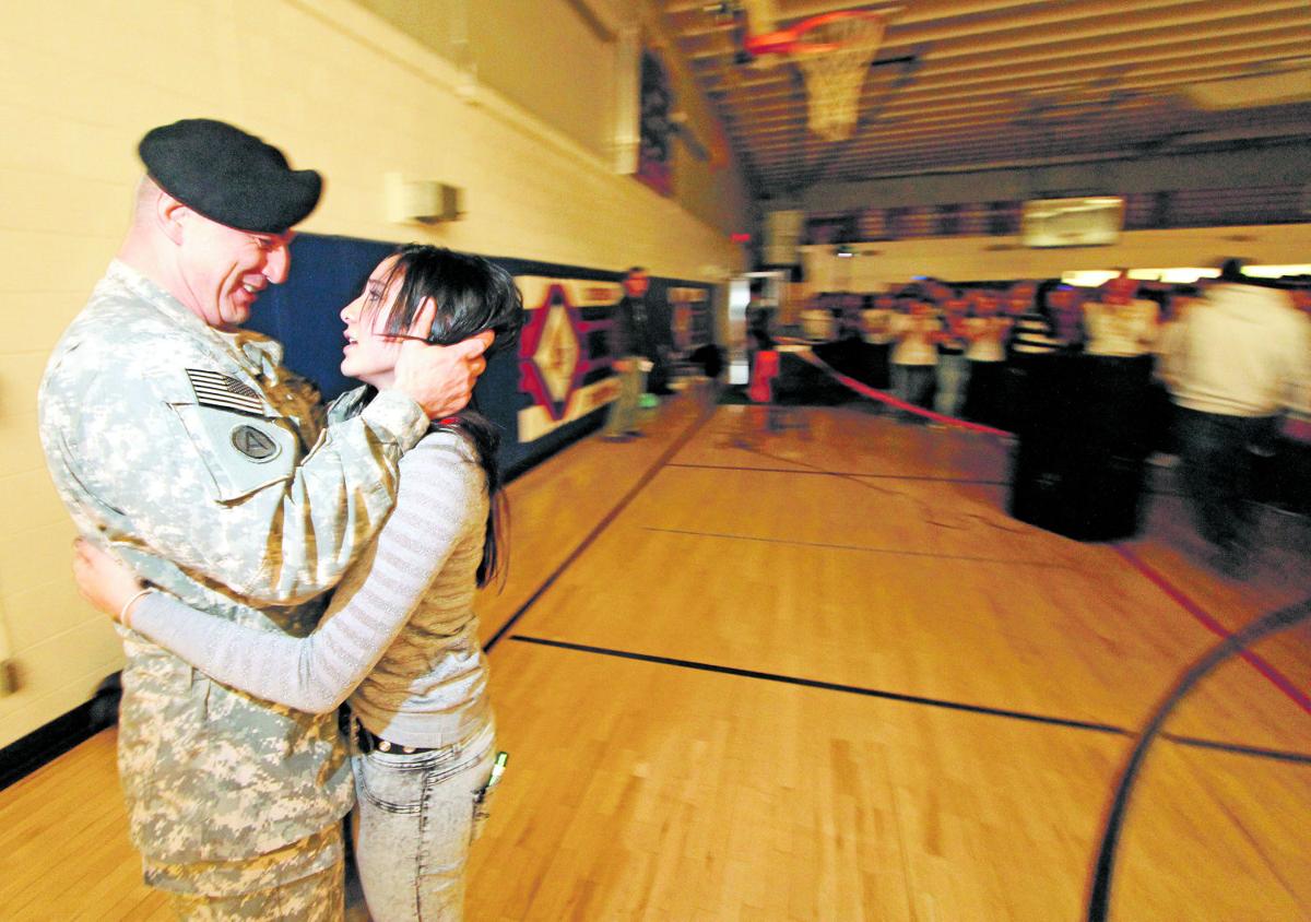 Father for Christmas Army veteran s surprise visit to Capshaw brings daughter to tears
