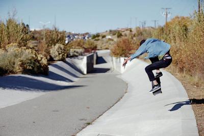 Skating in the Santa Fe sun