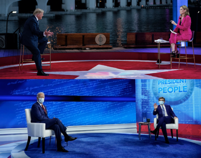 Trump Biden Go At It From A Distance In Town Halls News Santafenewmexican Com