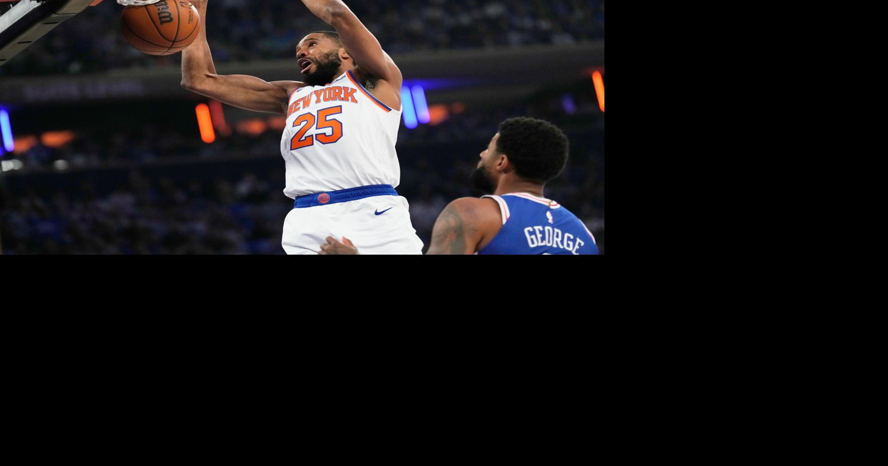 Knicks crush 76ers 137-98 to start second round and keep up historic postseason roll