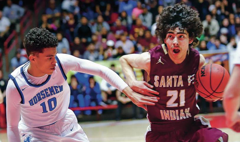Santa Fe Indian School Beats St Michael S 48 35 Advances To