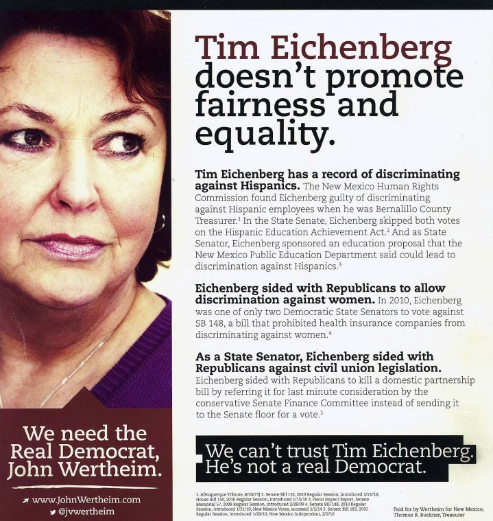 state treasurers race heats up with attack ads state new mexico republican party admits to mailing out flyers about election