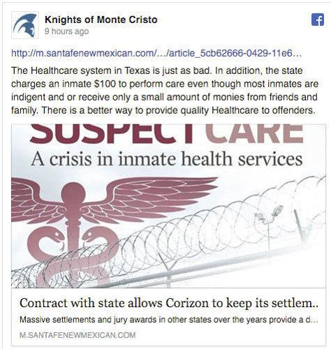 State mum on inmate health care oversight