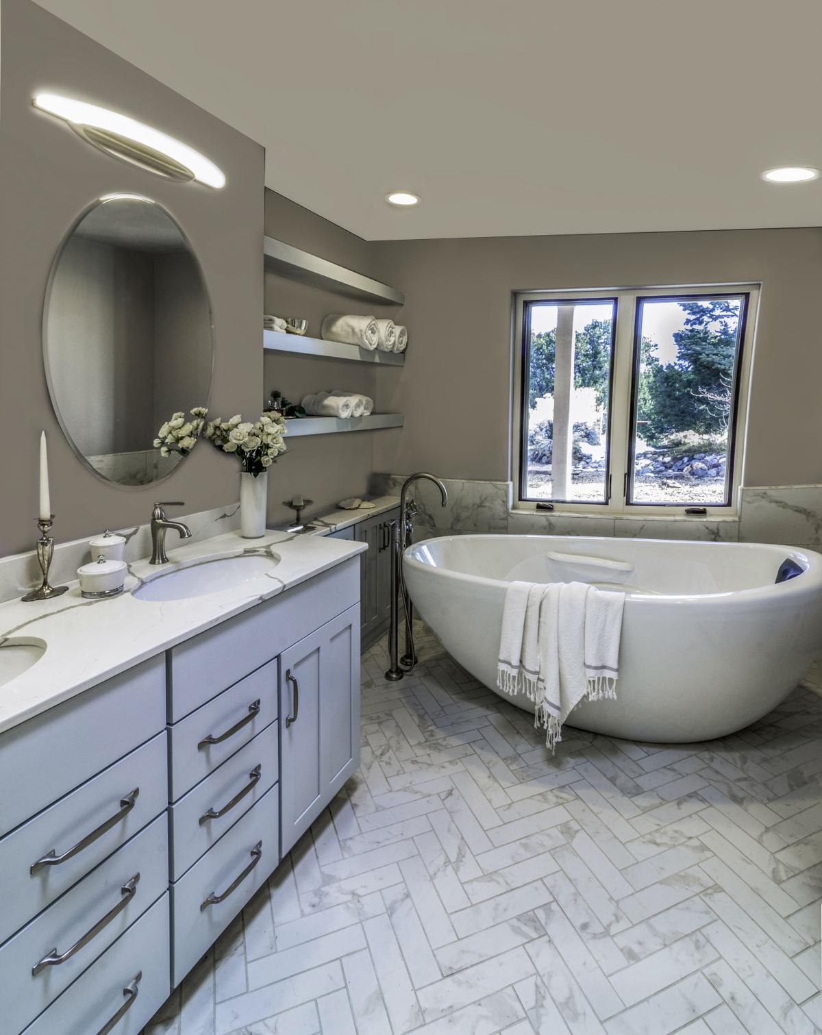 Lets Get Practical Master Bathroom Design Trends Home Real Estate Santafenewmexicancom