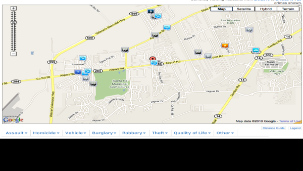Online Map Plots Santa Fe County Crime Local News