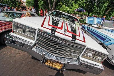 Lowriders cruise the Santa Fe Plaza
