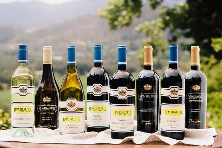 Rombauer wine bottles