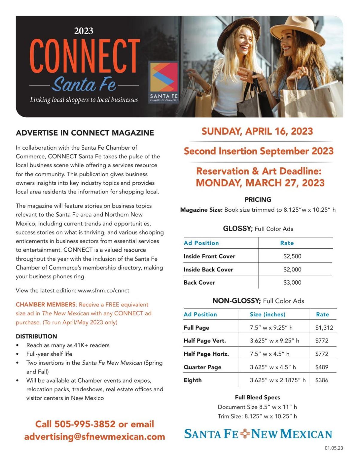 2023 CONNECT Sales Sheet
