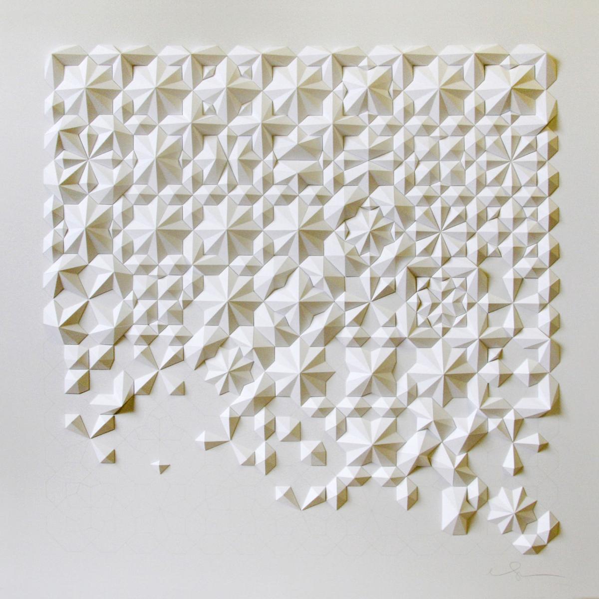 The marriage of geometry and art "Matt Shlian New Work" Art