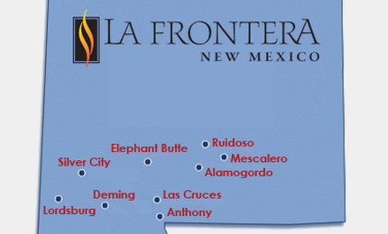 La Frontera map