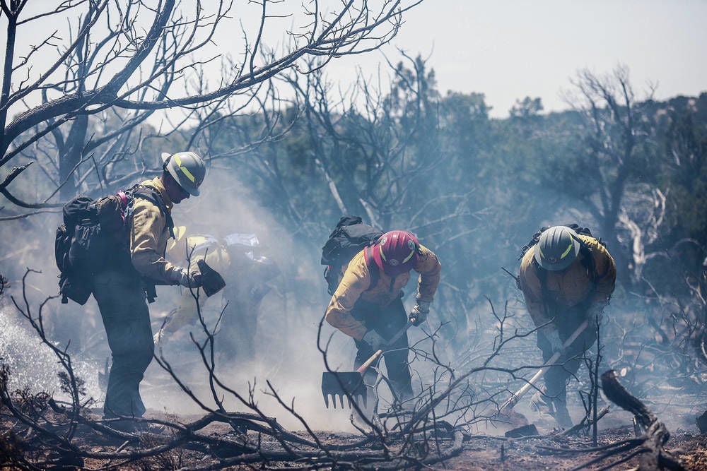 Crews Battle Brush Fires Along I-25 | Local News | Santafenewmexican.com