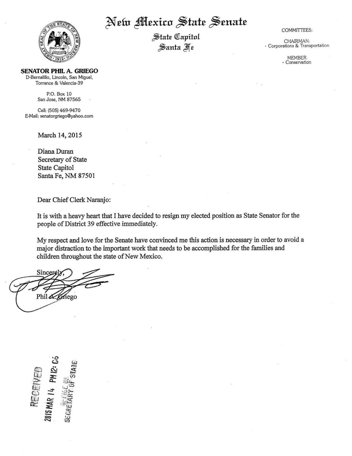 Resignation Letter 2025