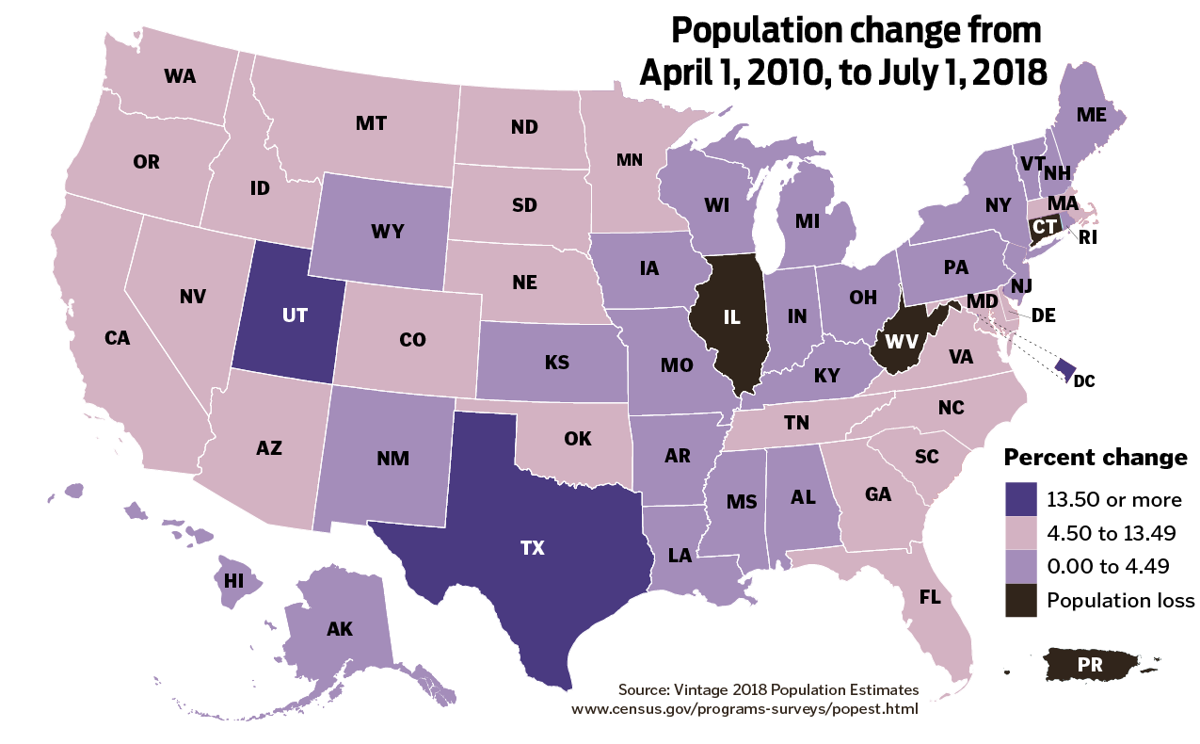 New Mexico Population Map