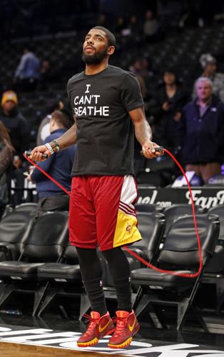 LeBron James, Kyrie Irving, other players wear 'I Can't Breathe' shirts  before Nets-Cavaliers game 