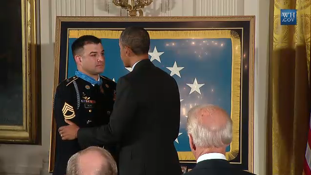 Obama awards Sgt. 1st Class Petry the Medal of Honor - All Photos 