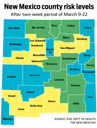 Santa Fe County Turns Turquoise Coronavirus Santafenewmexican Com