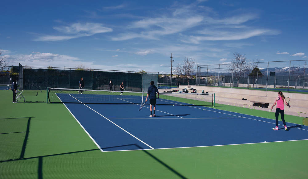 After nomadic 3 years Santa Fe High finally has home tennis courts
