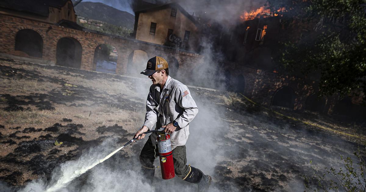 Gallery: Downtown blaze destroys St. Catherine Indian School