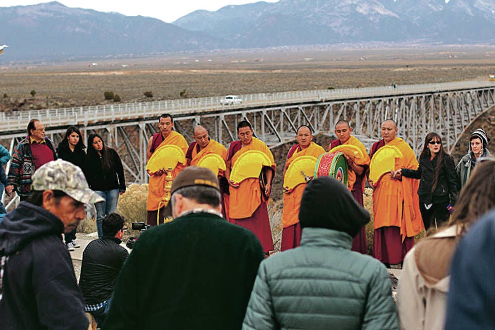 Monks Bring Healing To Rio Grande Gorge Bridge Local News Santafenewmexican Com