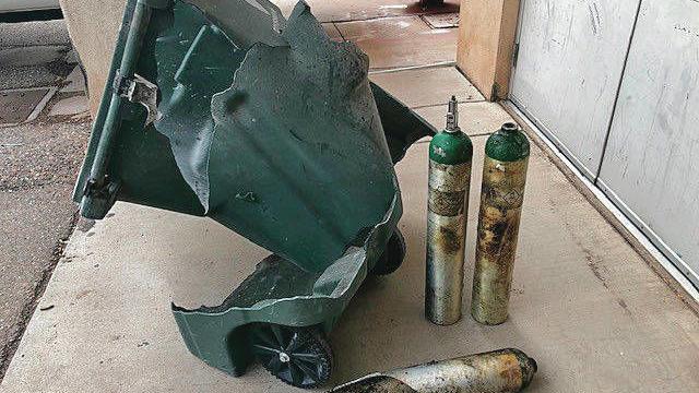 Discarded oxygen tank explodes in Santa Fe garbage bin | Local News ...