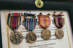 98-year-old WWII vet receives replacements for lost medals — and a surprise honor