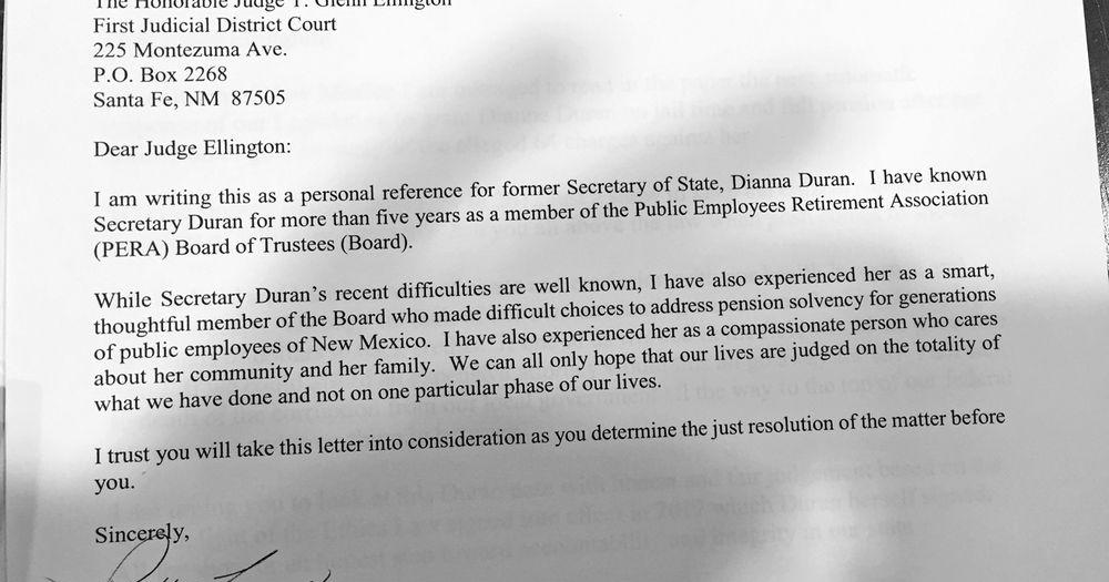 Rep Pearce Writes Letter To Judge Urging Leniency At Duran Sentencing Local News Santafenewmexican Com Rep Pearce Writes Letter To Judge Urging Leniency At Duran Sentencing Local News Santafenewmexican Com