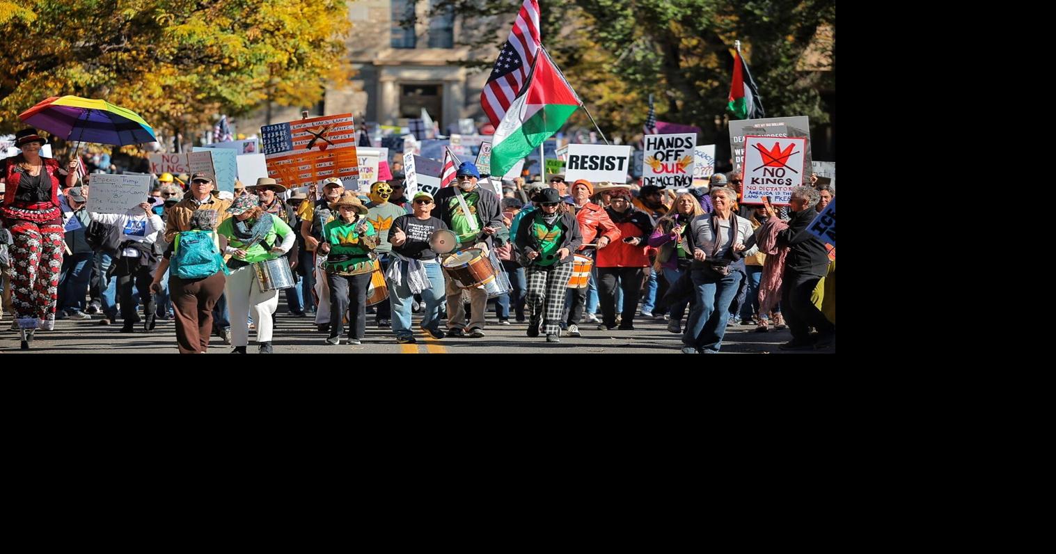 'Protest is very American': Santa Feans turn out for 'No Kings' rally