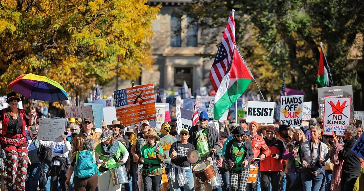 'Protest is very American': Santa Feans turn out for 'No Kings' rally