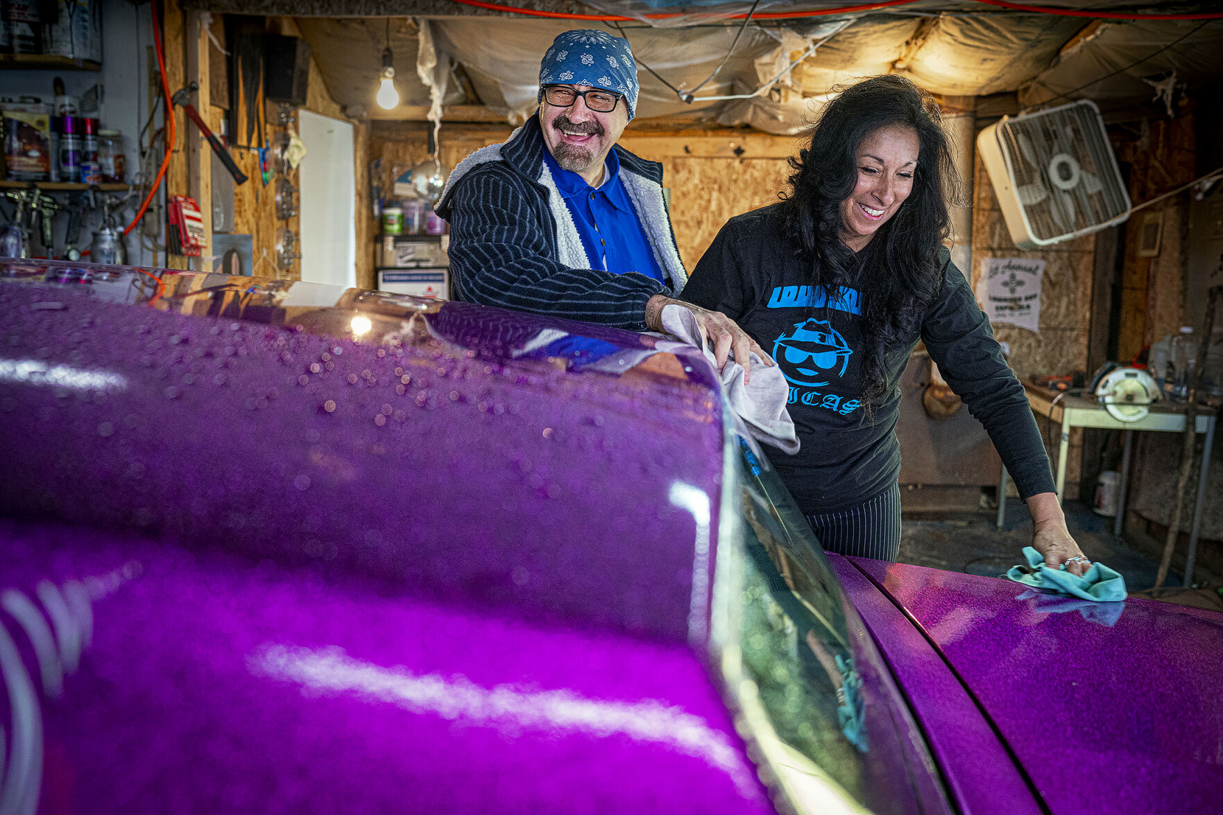 Joan and Arthur 'Low Low' Medina: Love from a lowrider trunk
