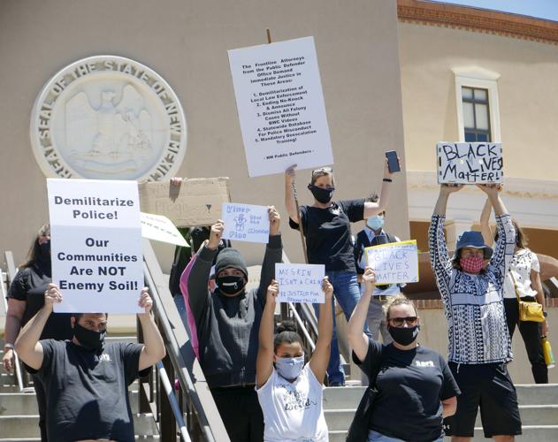 New Mexico public defenders march in opposition to systemic racism