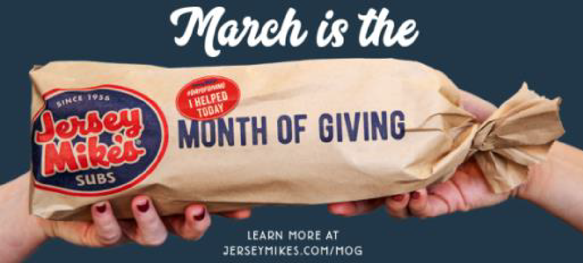 Feb. 29 Jersey Mike s Celebrates 14th Annual Month of Giving